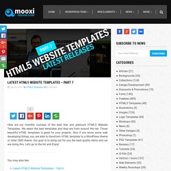 Latest HTML5 Website Templates - Part 7