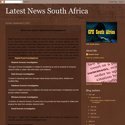 Latest News South Africa