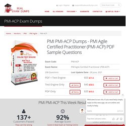 Updated PMI-ACP Dumps Study Material - PMI-ACP Exam Dumps