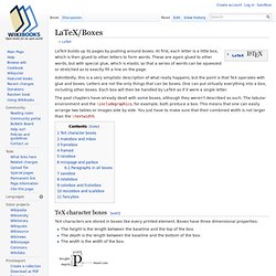 LaTeX/Boxes