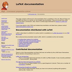 LaTeX documentation
