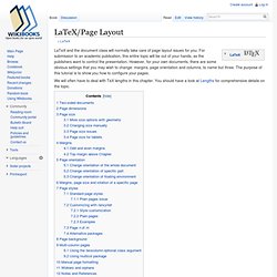 LaTeX/Page Layout