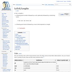 LaTeX/Lengths