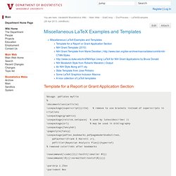 LaTeXExamples < Main < Vanderbilt Biostatistics Wiki