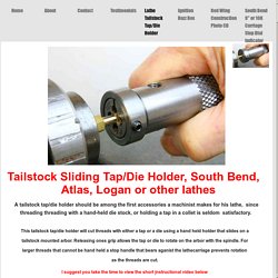 Lathe Tailstock Tap/Die Holder