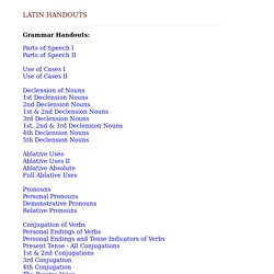 Latin Handouts