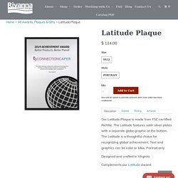 Buy online Latitude Plaque