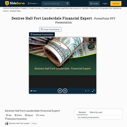 Desiree Hall Fort Lauderdale Financial Expert