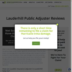 Lauderhill water - United Claims Specialists