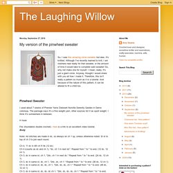 The Laughing Willow: My version of the pinwheel sweater