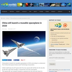 China Launches Reusable Spaceplane