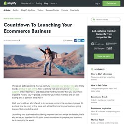 How To Launch Your Ecommerce Business