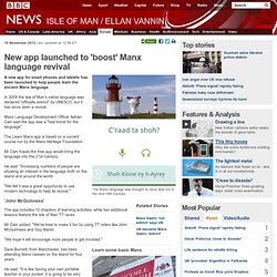 New app launched to 'boost' Manx language revival