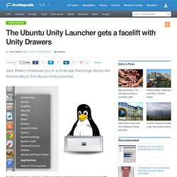 The Ubuntu Unity Launcher gets a facelift with Unity Drawers