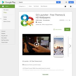 GO Launcher EX (français) - Applications sur l'Android Market