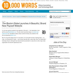 The Boston Globe Launches A Beautiful, Brand New Paywall Website