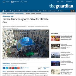 France launches global drive for climate deal