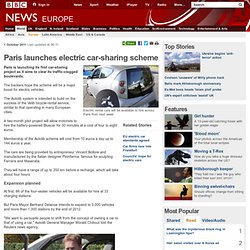 Paris launches electric car-sharing scheme