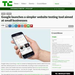 Google launches a simpler website testing tool aimed at small businesses