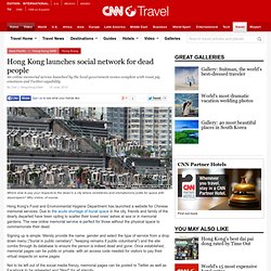 Hong Kong launches social network for dead people