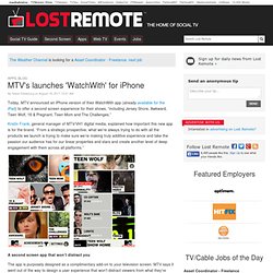 MTV’s launches ‘WatchWith’ for iPhone