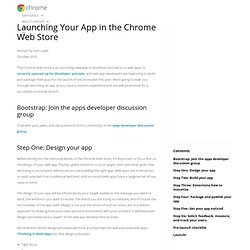 Launching Your App in the Chrome Web Store - Chrome Web Store - Google Code