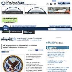 VA is launching iPad patient study to evaluate healthcare benefits of tablet use