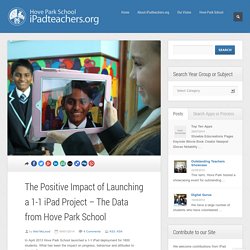 The Positive Impact of Launching a 1-1 iPad Project – The Data from Hove Park School