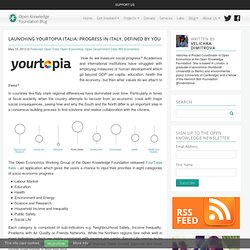 Launching YourTopia Italia: Progress in Italy, defined by You