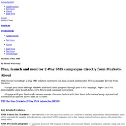 2-Way SMS for Marketo - Marketo Launchpoint » Marketo LaunchPoint®