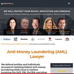 Anti-Money Laundering (AML) Lawyers