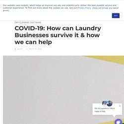 COVID-19: How can Laundry Businesses survive it & how we can help -