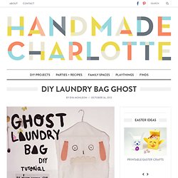 DIY Laundry Bag Ghost Craft for Kids