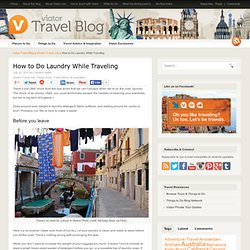 How to Do Laundry While Traveling