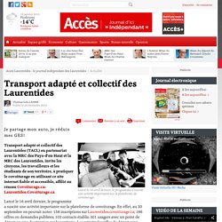 Transport adapté et collectif des Laurentides - Actualité