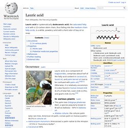 Lauric acid