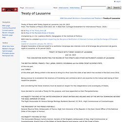 Treaty of Lausanne