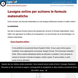 Lavagna online per scrivere le formule matematiche - lapaweb.com