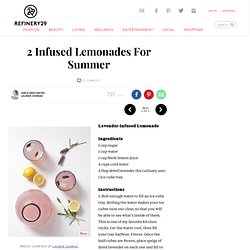 Lavender, Rose Infused Lemonade Recipes