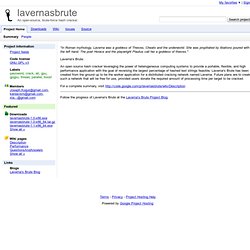 lavernasbrute - An open-source, brute-force hash cracker.