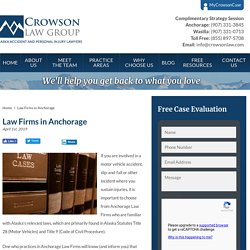 Best Anchorage Law Firms Services - Crowsonlaw.com