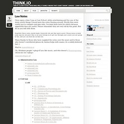 Law Notes « Think.IO