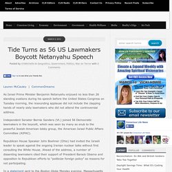 Tide Turns as 56 US Lawmakers Boycott Netanyahu Speech