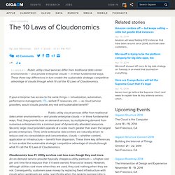 The 10 Laws of Cloudonomics