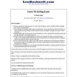 Laws To Living Lean by Kathy Smith