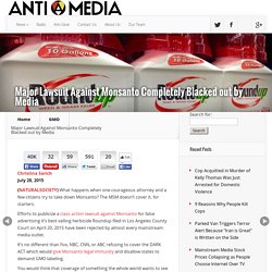 Major Lawsuit Against Monsanto Completely Blacked out by Media