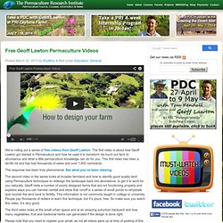 Free Geoff Lawton Permaculture Videos
