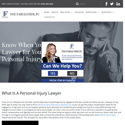 When You Need a Lawyer for Your Personal Injury Claims