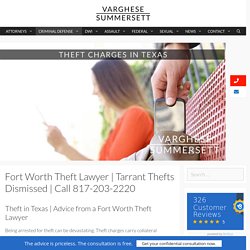 Tarrant County Thefts Dismissed