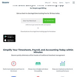 The best lawyer time tracking app